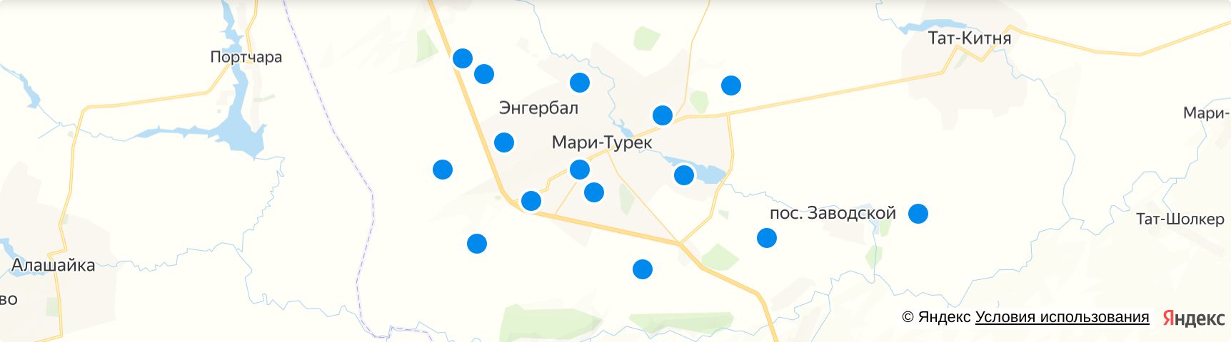 Мари турек расписание автобусов. Мари Турек на карте. Мари Турек на карте Марий Эл. Косолапово на карте. Водоканал Мари-Турек.