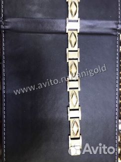 Золотой мужской браслет