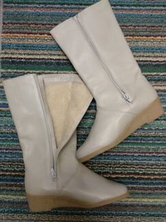 Сапоги зимние белые