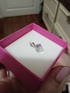 Кулон кристалл swarovski серебро 925