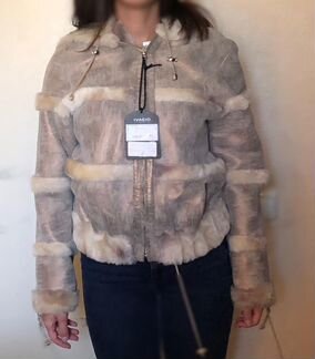 Двусторонняя дубленка женская