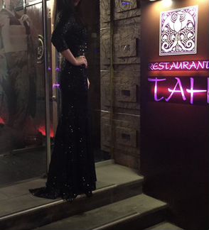 Вечернее платье/платье с паетками/ длинное платье