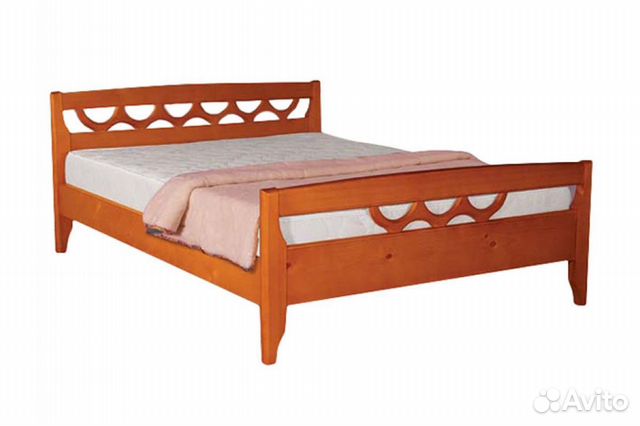 Кровать Полонез из массива дерева