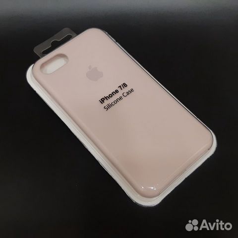Силиконовый чехол на iPhone 7 / 8 пудровый