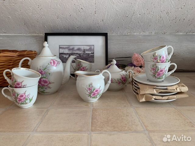 2 сервиза чайный и кофейный бфз