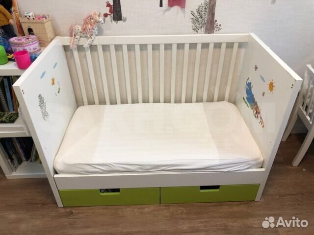 Кровать детская икеа с выдвижными яшиками