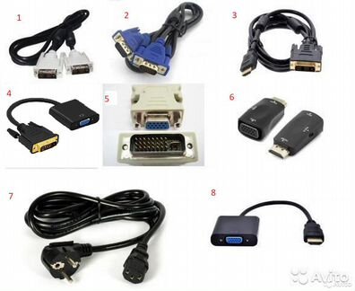 Vga-vga-hdmi-dvi-dvi-шнур-переходник