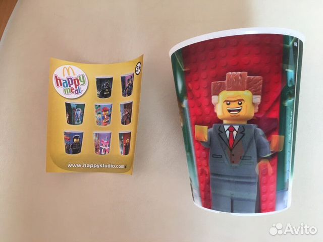 2 стакана из Макдональдс 2014 серия Happy Meal