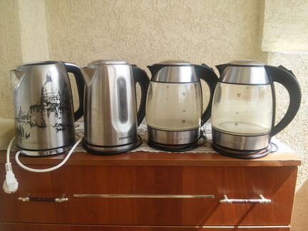 Электрочайники б/у Polaris,Scarlett,на запчасти