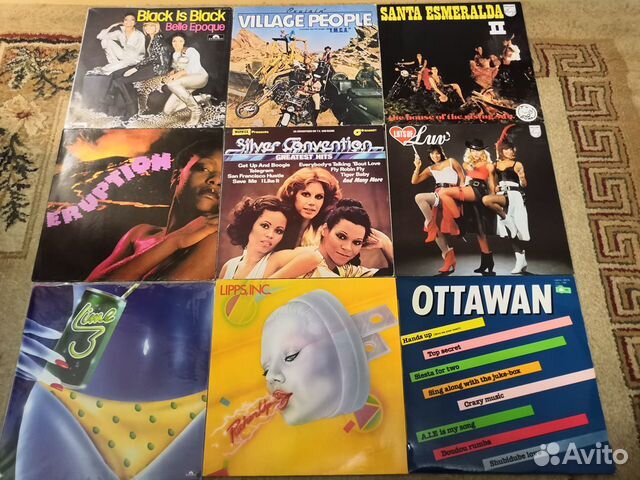 Грампластинки виниловые disco/ POP