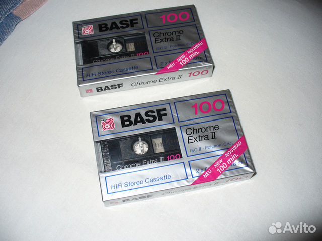 Новые Ретро Аудиокассеты Basf Chrome Extra 2