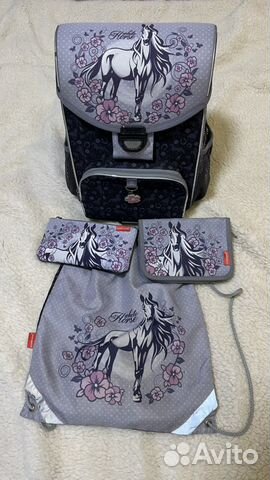 Ранец ErichKrause для девочки+мешок+пеналы