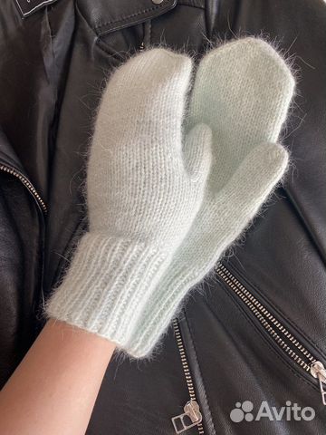 Варежки из пуха норки взрослые 900, детские 600