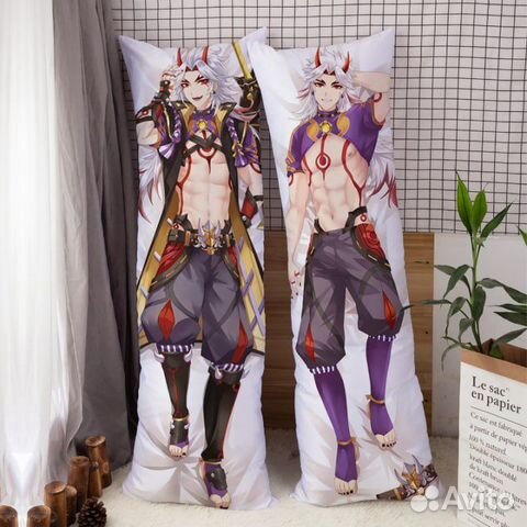 Подушка дакимакура Итто из Геншин импакт