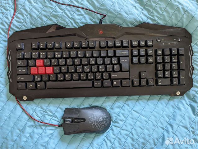 Комплект клавиатура+мышь a4tech Bloody B2100 +v9c купить в Санкт ...