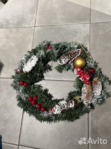 Новогодний венок на дверь