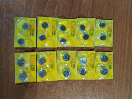 Батарейки GP алкалайновые LR41 GP192 и LR60 GP164