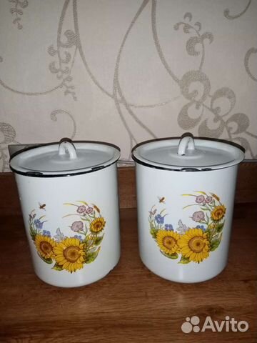 Банки эмалированные пакетом