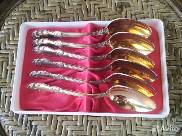 Ложки чайные мельхиор роза мнц