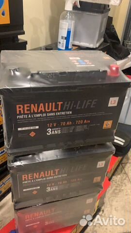 Аккумулятор 70ач на Рено