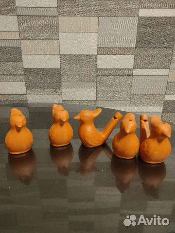 Новые глиняные птички-свистульки