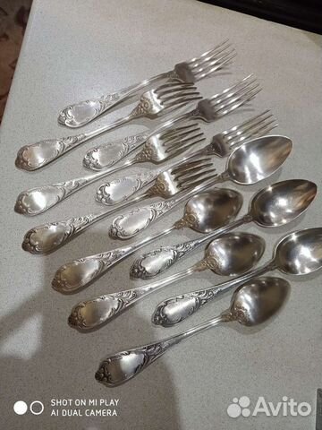 Набор столовых приборов мельхиор СССР