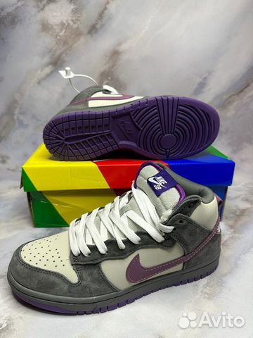 Кроссовки Nike Dunk High SB Purple Pigeon зимние