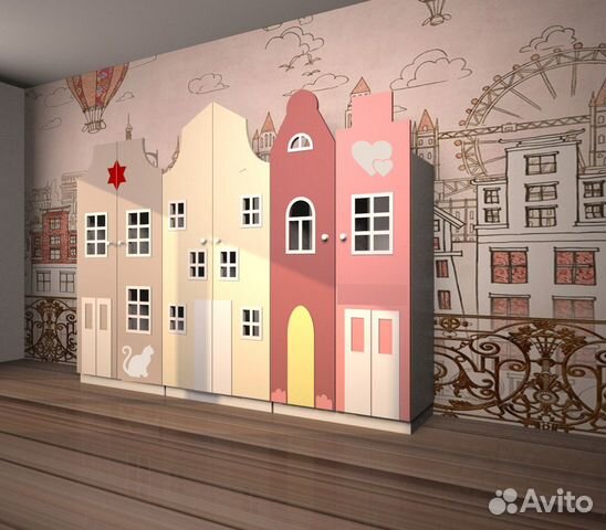 Детские шкафчики. Шкаф в раздевалку детского сада