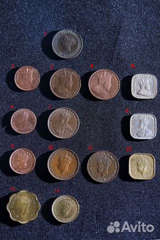 Набор монет Британский Цейлон