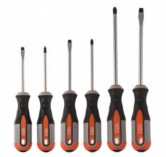 Набор отверток SL и PH, 6 предметов (Round Grip)