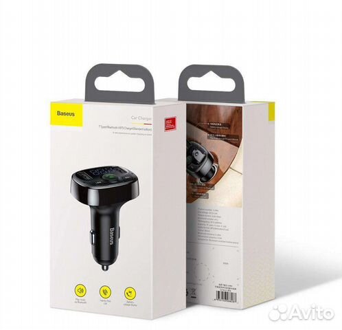 Fm модулятор с bluetooth Baseus S09A