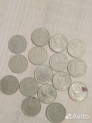 Продам монеты 15,20,50 копеек СССР