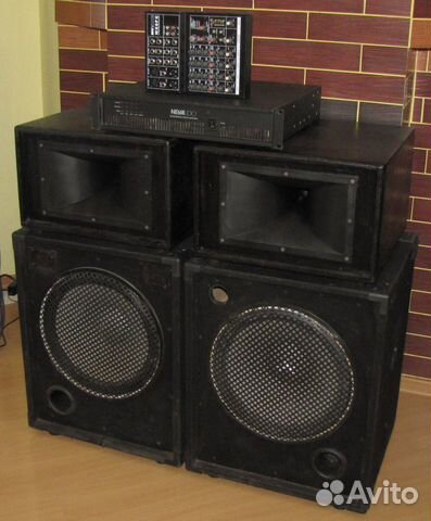 Колонки C-Mark 1100W 4шт Pro D15