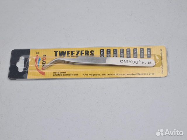 Пинцет стальной HL-15