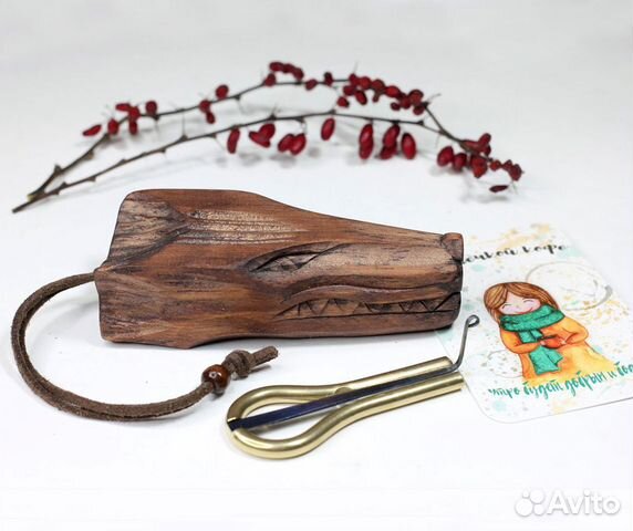 Варган с футляром Волк