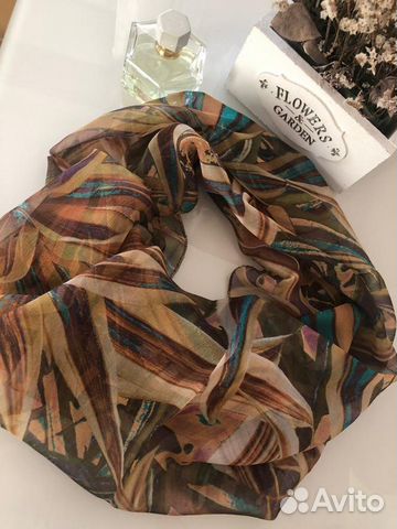 Платок. Итальянский шелк. Ручная работа
