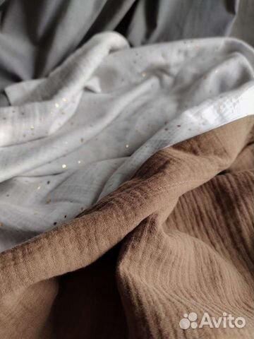 Муслиновый плед ручная работа