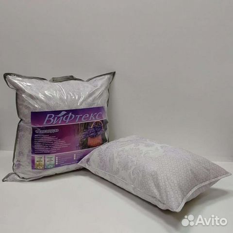 Подушки лаванда / хлопок / овечья шерсть / верблюд