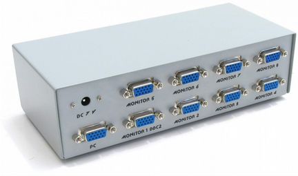 Сплиттер Gembird VGA 8 портовый бу