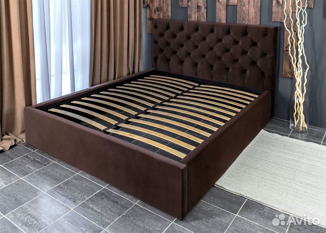 Кровать 140х200 шоколад Барокко