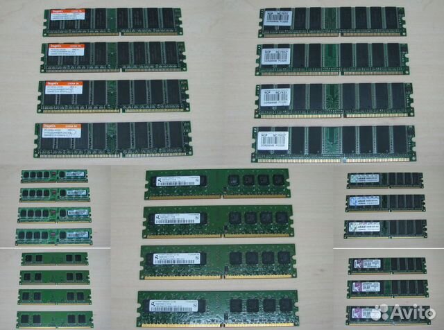 Оперативная память DDR1/DDR2 (большой выбор)