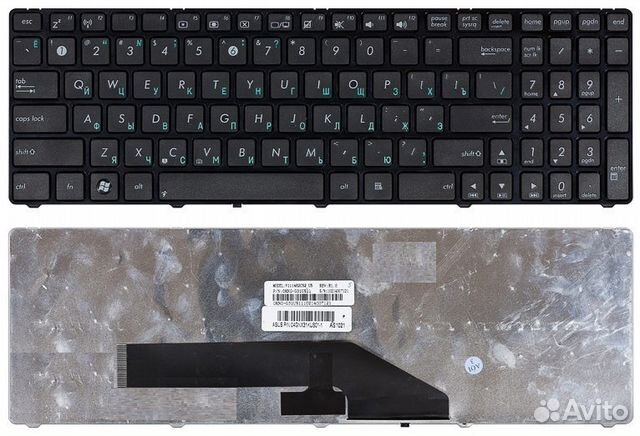 Клавиатура для ноутбука Asus K50, K60, K70