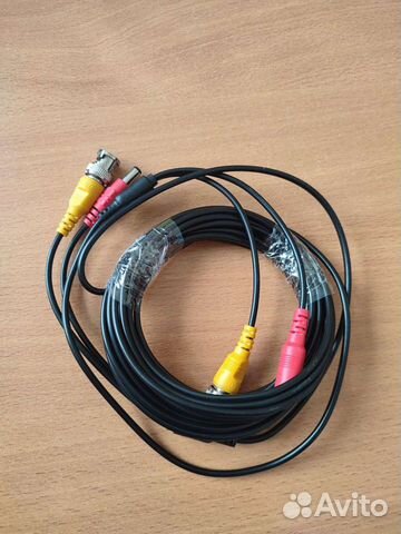 Кабель для видеонаблюдения готовый 10 метров