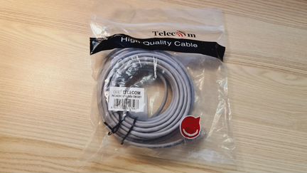 Новый Патч-корд RJ-45 UTP4 кат. 5e, 10м