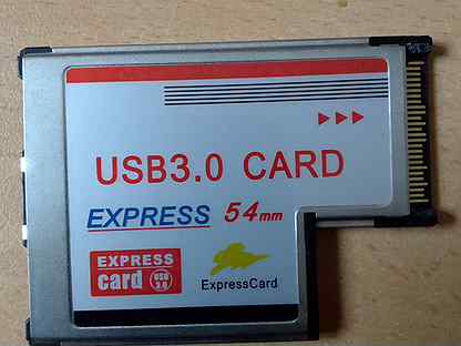 ExpressCard pcmcia USB 3,0 с двумя портами