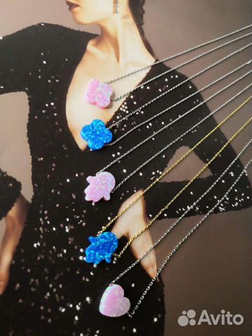 Нежные подвески с натуральным опалом