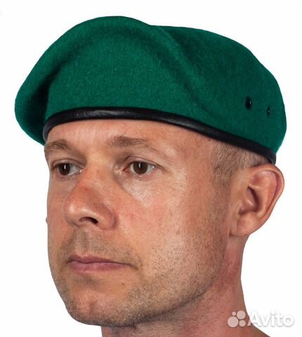 Берет бесшовный зеленый (пограничный)