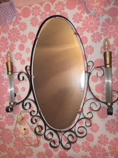 Зеркало настенное со светильниками СССР
