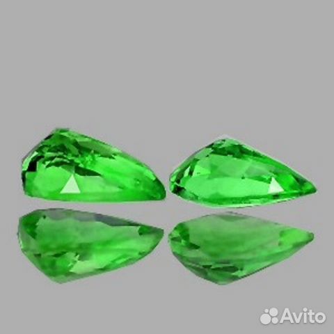 Гранат натуральный 0,86Ct 6х4мм 2шт VVS Pear