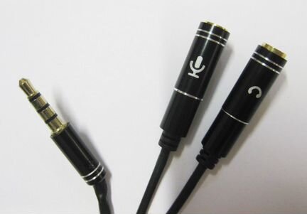 Переходник аудио для компьютерных наушников